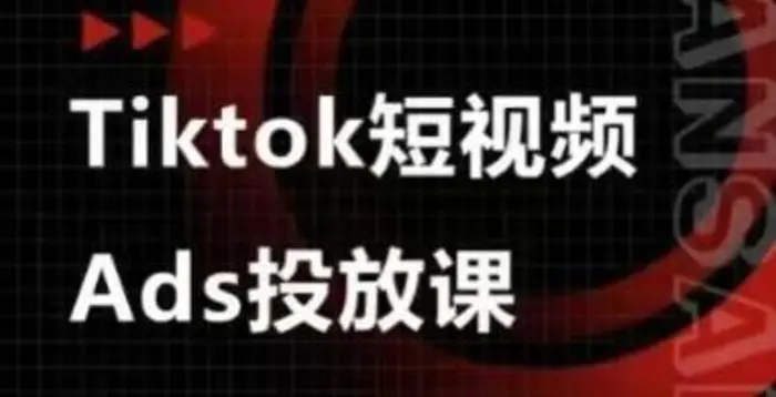Ads视频投放课，tiktok短视频广告投放课| 网创圈