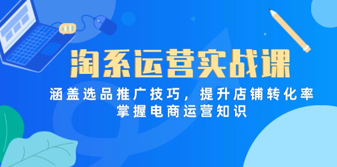 （14427期）淘系运营实战课，涵盖选品推广技巧，提升店铺转化率，掌握电商运营知识| 网创圈