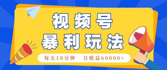 视频号AI赚钱法，每天只需10分钟，月入6万+！（超详细拆解）| 网创圈