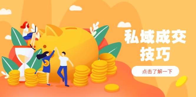 私域成交技巧，帮你从入门到精通，破解四大痛点，快速变现，轻松收钱| 网创圈