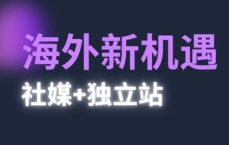 2025出海新机遇(社媒+独立站)，海外新机遇，实现独立站的高效运营与出海| 网创圈