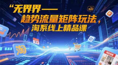 无界-趋势流量矩阵玩法，淘系线上精品课| 网创圈