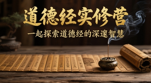 道德经实修营，一起探索道德经的深邃智慧| 网创圈