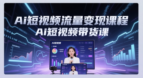Ai短视频流量变现课程，Ai短视频带货课| 网创圈