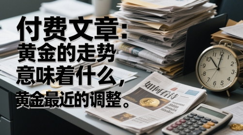 付费文章：黄金的走势意味着什么，如何看待黄金最近的调整| 网创圈