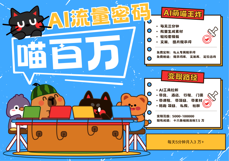 AI+宠物+旅行，2025最火流量密码 轻松用AI宠物做文旅账号，N种变现渠道月入五位数| 网创圈