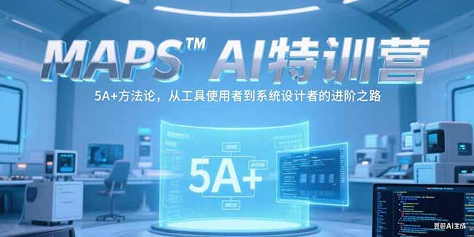 MAPSAI特训营，掌握 5A+方法论，从工具使用者到系统设计者的进阶之路| 网创圈