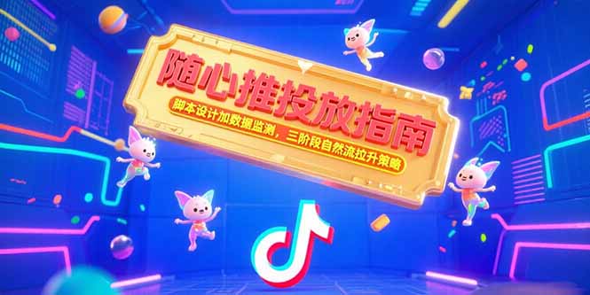 随心推投放指南，脚本设计加数据监测，三阶段自然流拉升策略| 网创圈