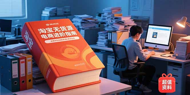 淘宝无货源电商进阶指南，包含新人课、进阶课，配套资料，蓝海选品等| 网创圈