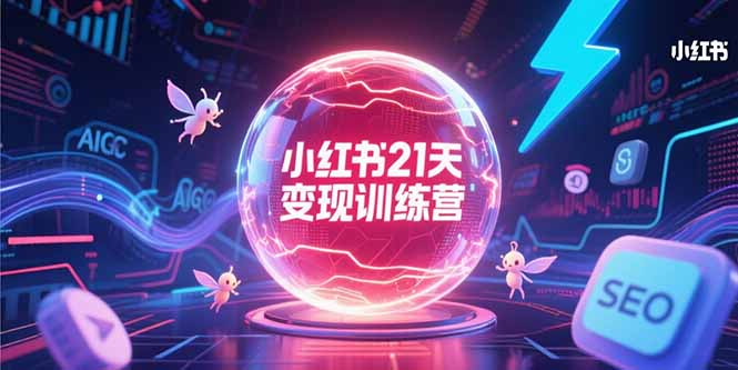 小红书21天变现训练营，AIGC工具高效应用，SEO优化核心技巧| 网创圈