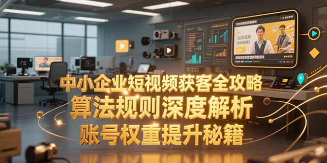 中小企业短视频获客全攻略，算法规则深度解析，账号权重提升秘籍| 网创圈