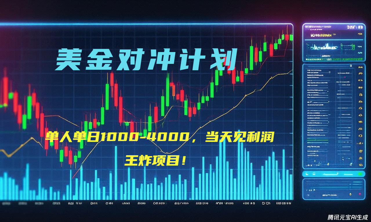 2025年最暴力项目“美金先登计划”最新最强对冲战法，每日实际收益1K-4K| 网创圈