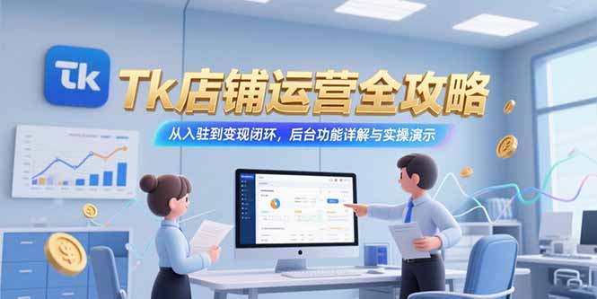 Tk店铺运营全攻略，从入驻到变现闭环，后台功能详解与实操演示| 网创圈