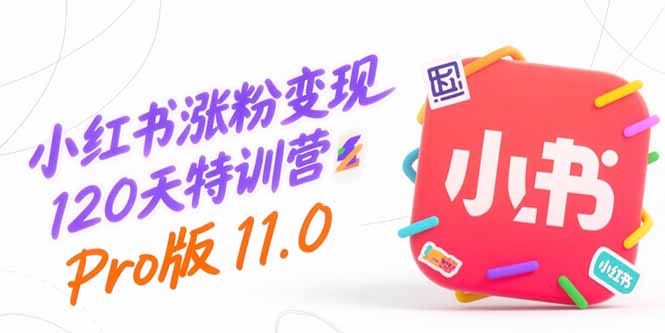 小红书涨粉变现120天特训营Pro版11.0：从0到1掌握平台运营,内容制作和变现| 网创圈