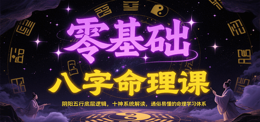 零基础八字命理课：阴阳五行底层逻辑，十神系统解读，通俗易懂的命理学习体系| 网创圈