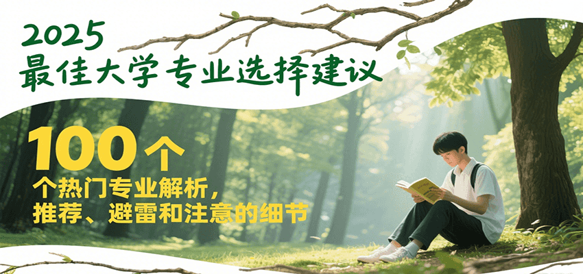 2025最佳大学专业选择建议，100个热门专业解析，推荐、避雷和注意的细节| 网创圈