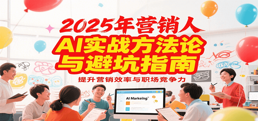 2025年营销实战方法论与避坑指南，利用AI提升营销效率与职场竞争力| 网创圈