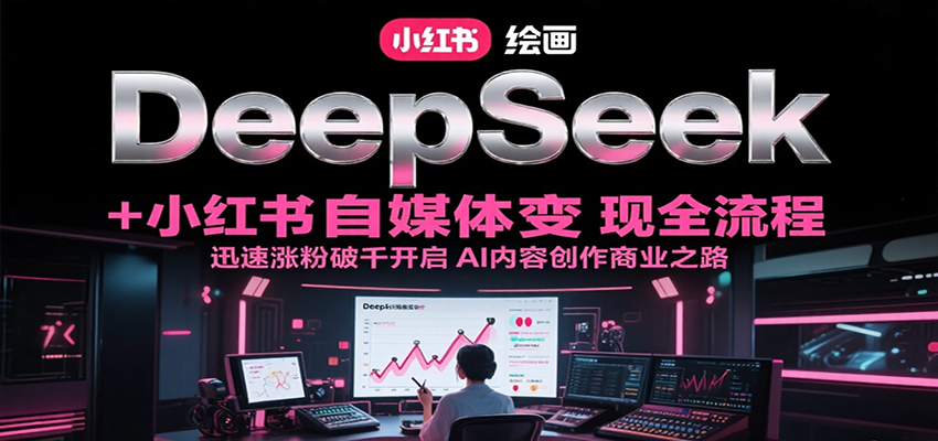 DeepSeek绘画+小红书自媒体变现全流程，迅速涨粉破千开启AI内容创作商业之路| 网创圈