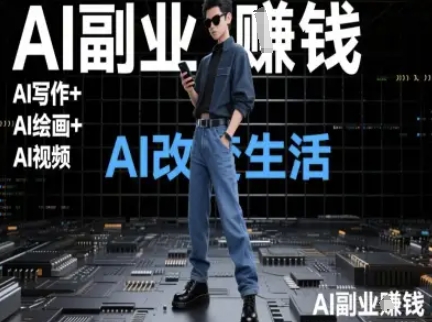 AI改变生活(Ai写作+AI绘画+Ai视频)，AI副业挣钱| 网创圈