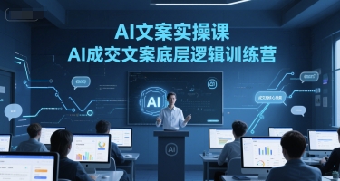 AI文案实操课，AI成交文案底层逻辑训练营| 网创圈