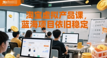 淘宝虚拟产品课，蓝海项目依旧稳定| 网创圈