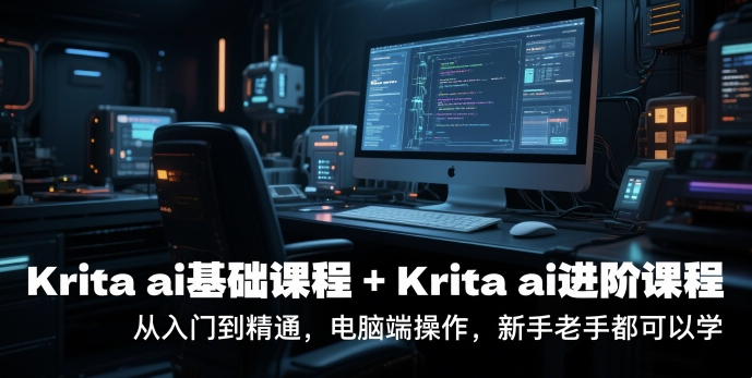krita ai基础课程+Krita ai进阶课程，从入门到精通，电脑端操作，新手老手都可以学| 网创圈