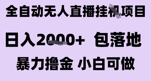 最新全自动抖音无人直播挂G项目，日入2k+ 包落地暴力撸金，小白可做【揭秘】| 网创圈