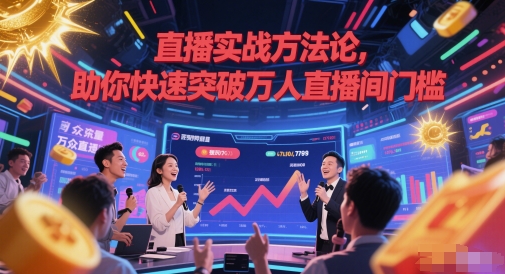 直播实战方法论，助你快速突破万人直播间门槛| 网创圈