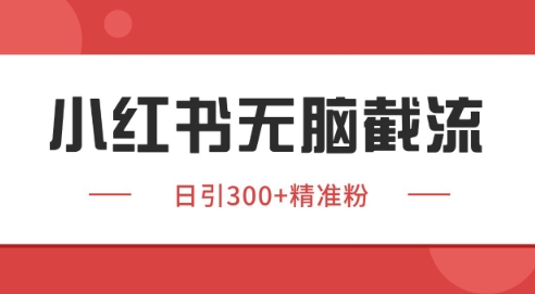 小红书截流同行客源，独家野路子获客玩法 日引200+暴力获客【揭秘】| 网创圈