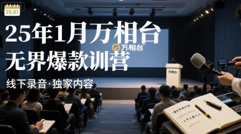 25年1月万相台无界爆款特训营线下录音| 网创圈