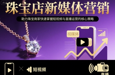 珠宝店新媒体营销，助力珠宝商家快速掌握短视频与直播运营的核心策略| 网创圈