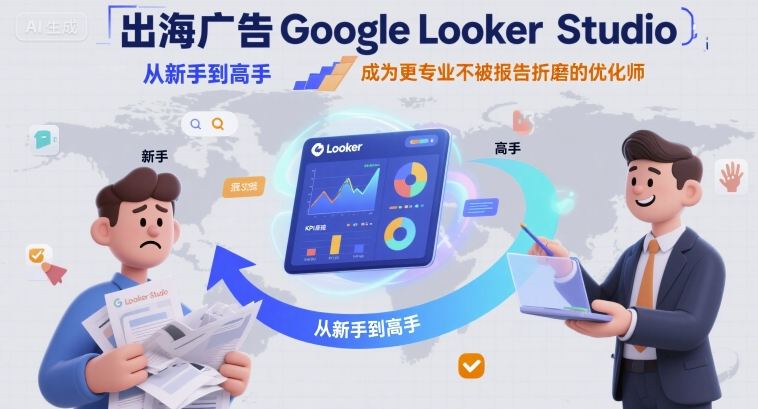 出海广告Google Looker Studio从新手到高手，成为更专业不被报告折磨的优化师| 网创圈