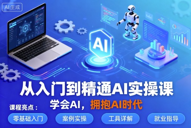 从入门到精通AI实操课，学会AI，拥抱AI时代| 网创圈