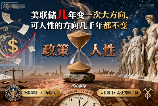 付费文章：美联储几年变一次大方向，可人性的方向几千年都不变| 网创圈