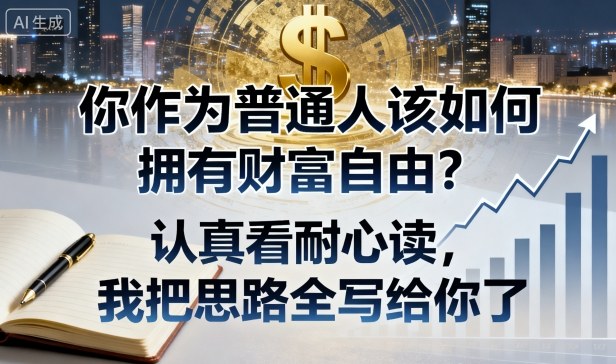 付费文章：你作为普通人该如何拥有财富自由？认真看耐心读，我把思路全写给你了| 网创圈