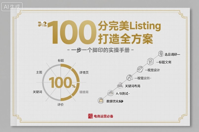 100分完美Listing打造全方案，想要完美listing必须是需要一步一个脚印的| 网创圈