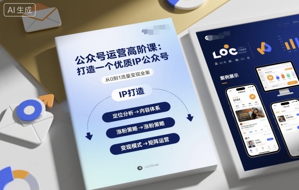 公众号运营高阶课，打造一个优质IP公众号| 网创圈