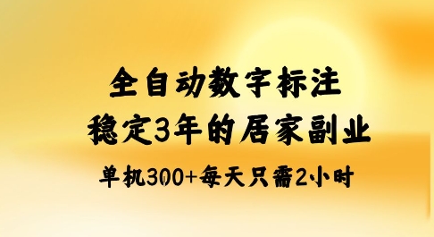 全自动数字标注，稳定3年的蓝海项目，居家也能矩阵开干的副业，单机日入3张+【揭秘】| 网创圈