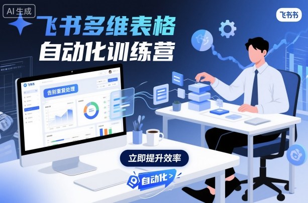 飞书多维表格自动化训练营，手把手教你告别重复处理，用多维表格开启高效办公新模式| 网创圈