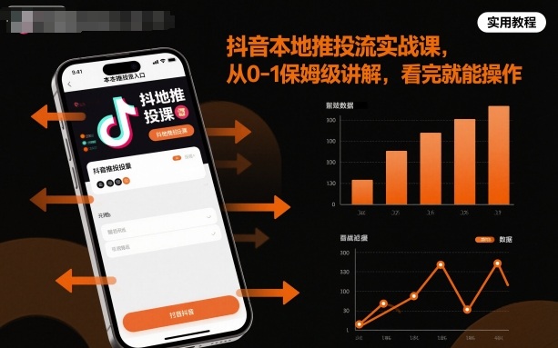 抖音本地推投流实战课，从0-1保姆级讲解，看完就能操作| 网创圈