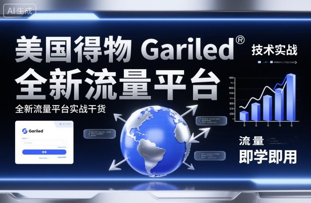美国得物Gariled技术实战，全新流量平台​实战干货，即学即用| 网创圈