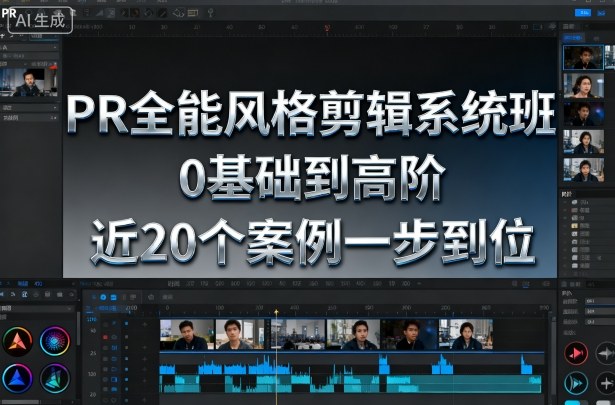 PR全能风格剪辑系统班，0基础到高阶，近20个案例一步到位| 网创圈