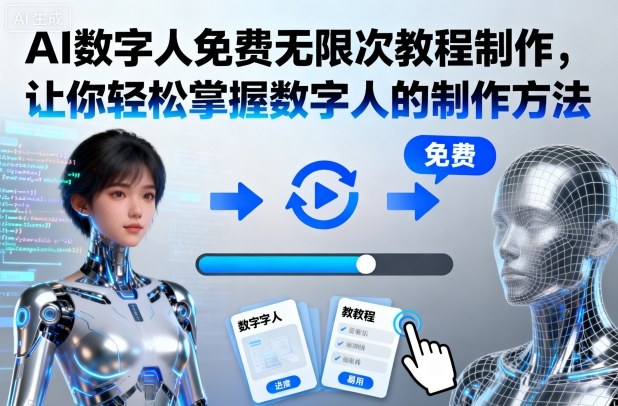 AI数字人免费无限次教程制作，让你轻松掌握数字人的制作方法| 网创圈