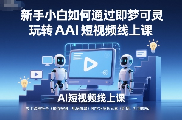 新手小白如何通过即梦可灵玩转AI短视频线上课| 网创圈