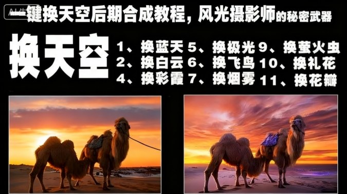 一键换天空后期合成教程，风光摄影师的秘密武器| 网创圈