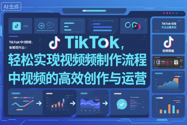 TikTok中视频制做流程，轻松实现Tk中视频的高效创作与运营| 网创圈