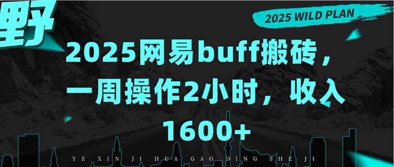2025网易buff搬砖，一周操作2小时，收入1600+| 网创圈