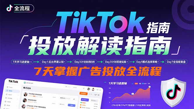 TikTok投放解读指南：后台操作/计划建立/模式选择，7天掌握广告投放全流程| 网创圈