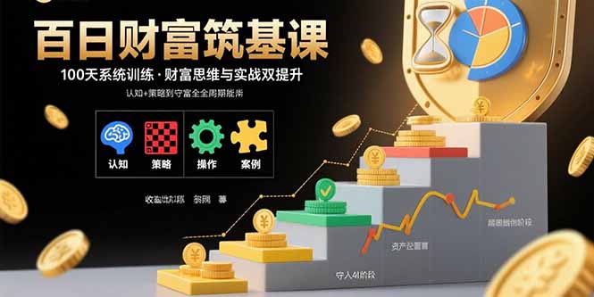 百日财富筑基课：认知+策略+实操+案例拆解  实现从创富到守富全周期能力| 网创圈