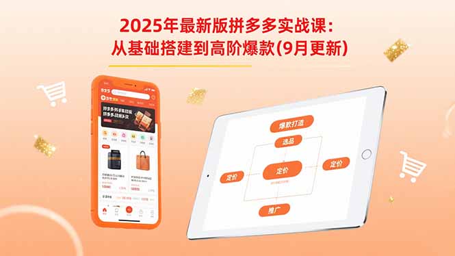 2025年最新版拼多多实战课：从基础搭建到高阶爆款(9月更新| 网创圈